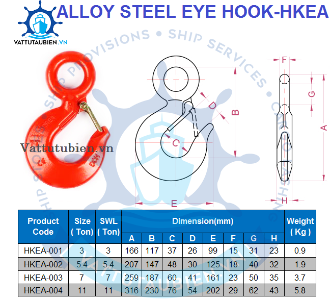 Alloy Steel Eye Hook