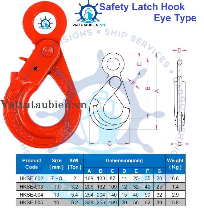 Safety Latch Hook Eye Type