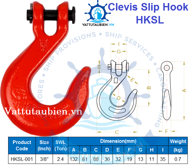 Móc Cẩu Trượt Chữ U-HKSL