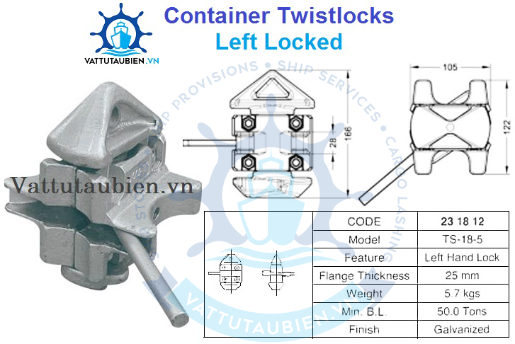Container Twistlocks Left Locked