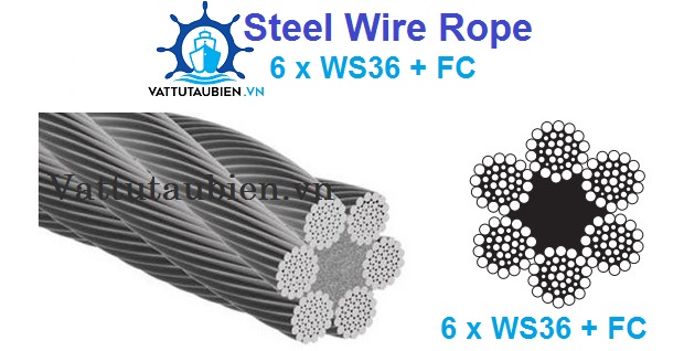 Steel Wire Rope 6xWS36+Fc