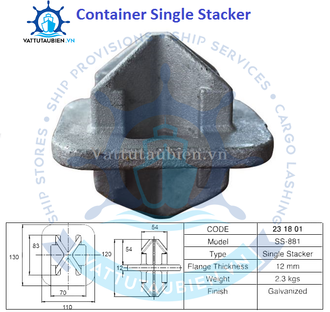 Container Bottom Stacking Cone