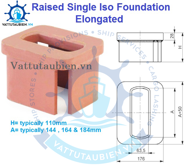 Hộp Chân Đế Container Đơn Loại Dài