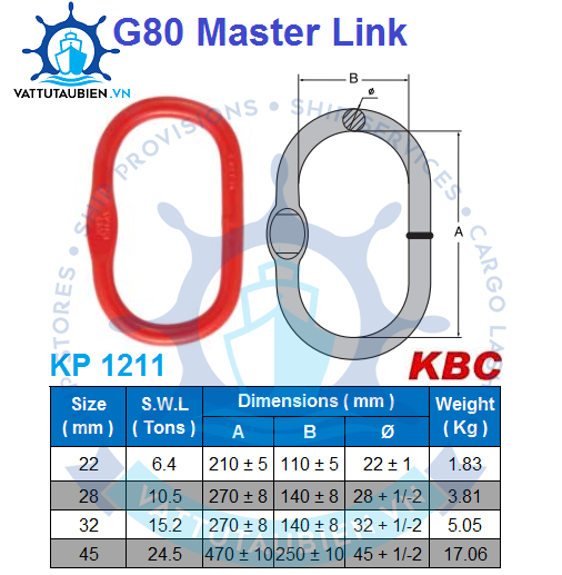 G80 Master Link With Flat -KP 1211
