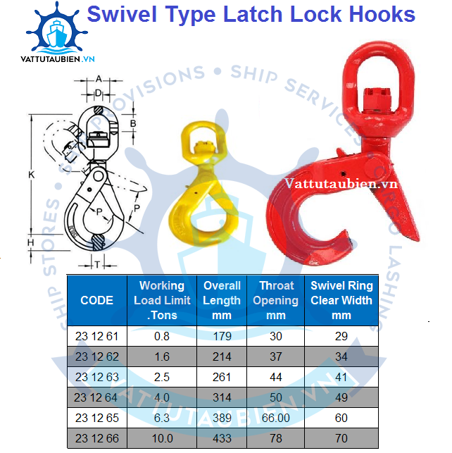 GR80 Safety Hook Swivel Type