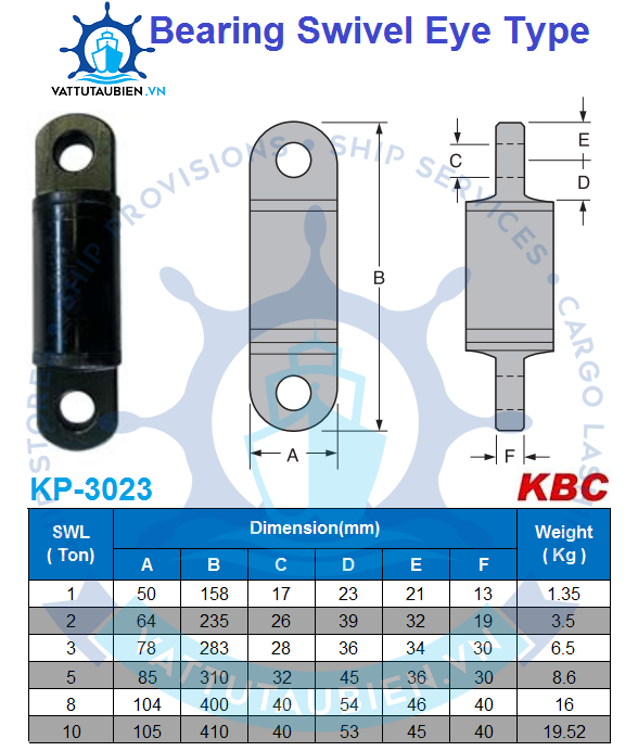 Khớp Xoay Hai Đầu Tròn
