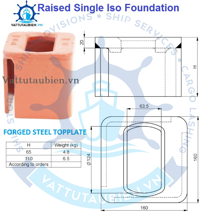 Hộp Chân Đế Container Đơn Tiêu Chuẩn