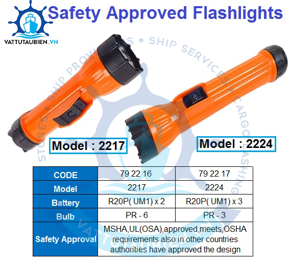 Safety Approved Flashlights