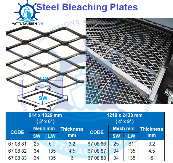 Steel Bleaching Plates