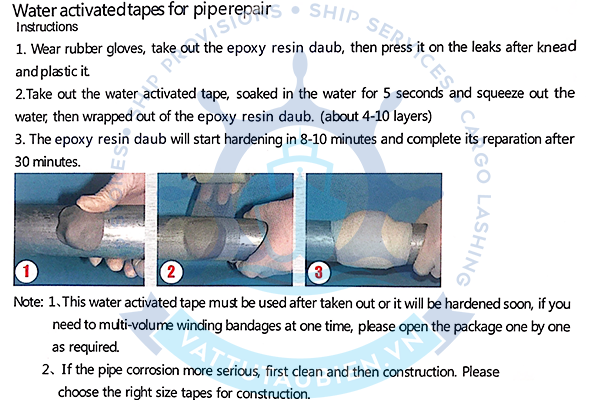 Water Activated Tapes For Pipe Repair