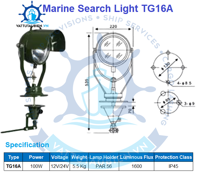 Marine Search Light TG16A