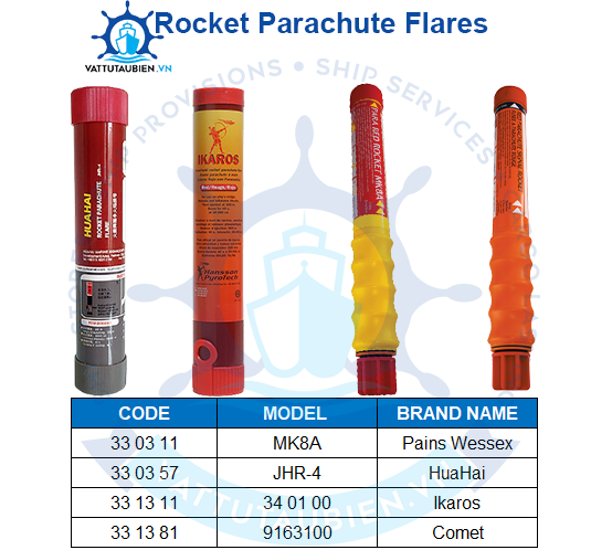 ROCKET PARACHUTE FLARES - SHIP SUPPLY IN VIETNAM